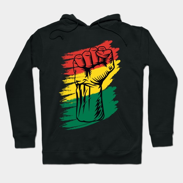 Black Pride Fist Black Lives Matter Gift Hoodie by BadDesignCo